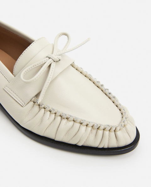 Flattered Dylan Loafer | Creme Leather