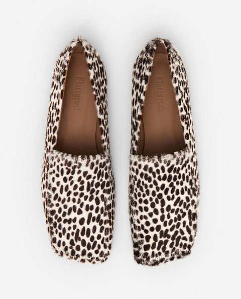 Flattered Ellis Loafer | Hair-On Chocolate Dot