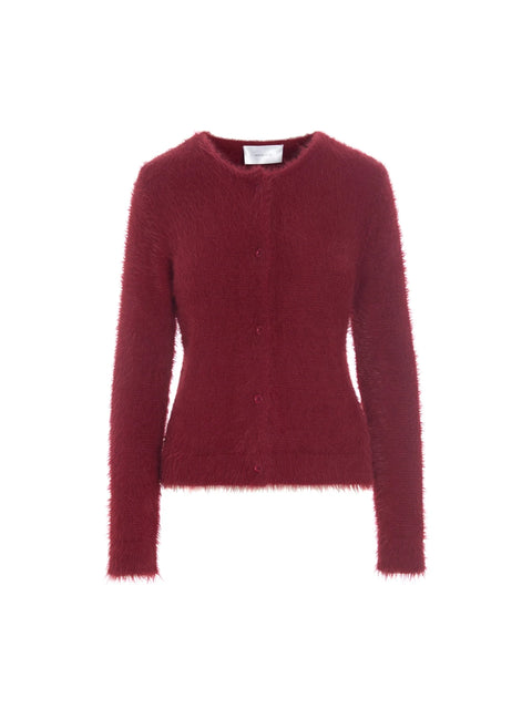 Hosbjerg Pearl Knit Cardigan | Bordeaux