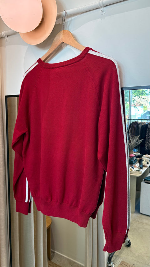 Asher Livia Knitted Crew | Scarlet