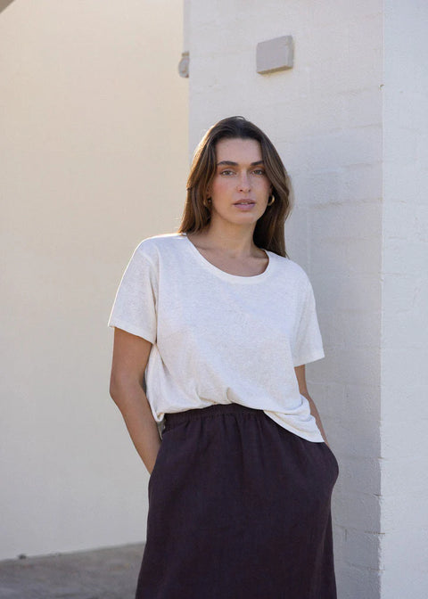 Slate Wearables Addis Tee | Bone