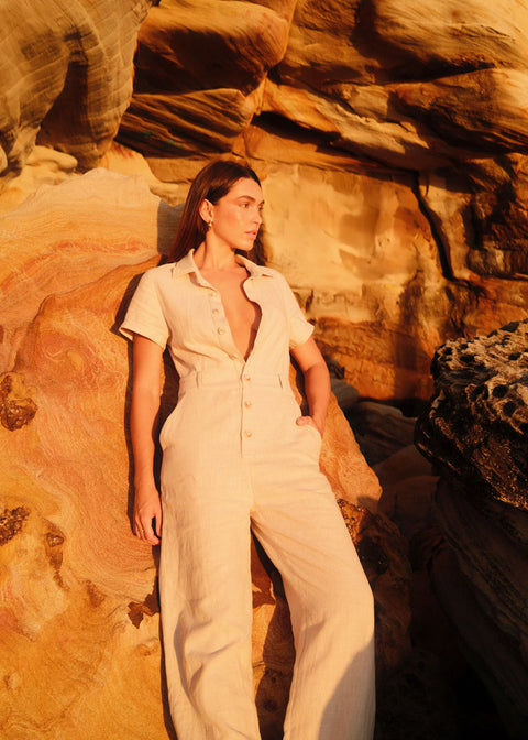 Slate Wearables Lewis Jumpsuit | Vanilla