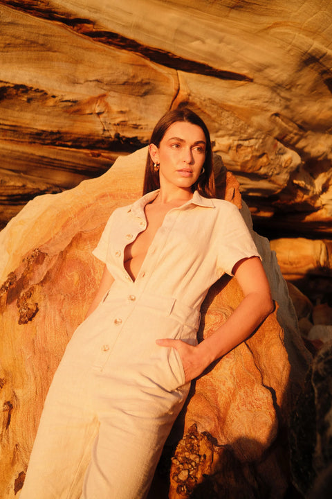 Slate Wearables Lewis Jumpsuit | Vanilla