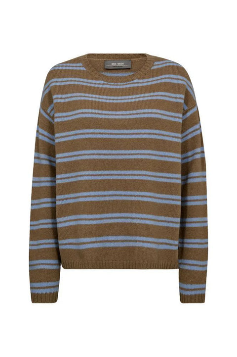 Mos Mosh Khai Two-Stripe Knit | True Camel