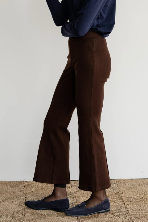 DONNI The Rib Kick Flare | Espresso
