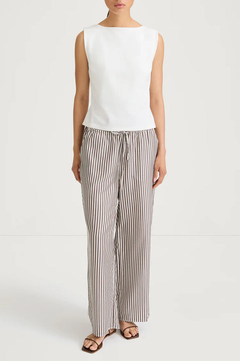 Stylein Stylein Mallea Trousers in Brown Stripe: features relaxed