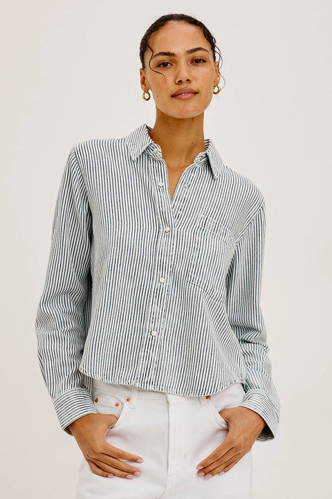 Rails Noa Shirt | Railroad Stripe