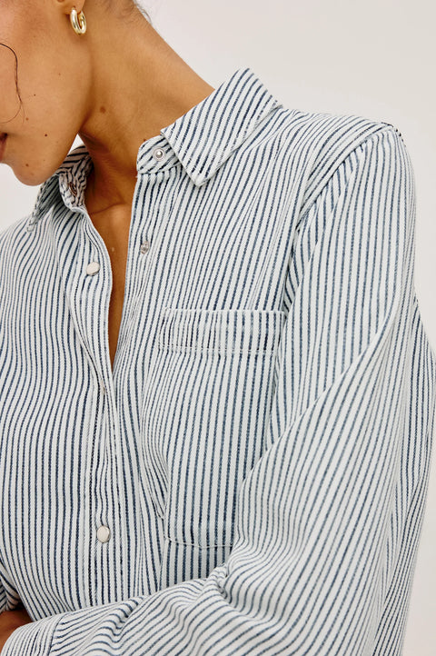 Rails Noa Shirt | Railroad Stripe