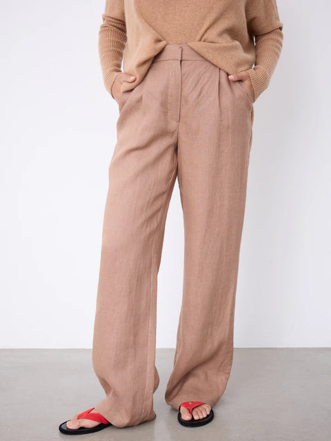 Notshy Paula Linen Trousers | Blue Jean