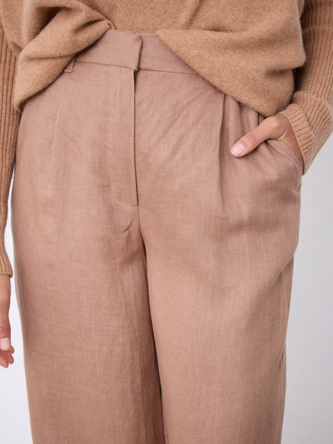 Notshy Paula Linen Trousers | Blue Jean
