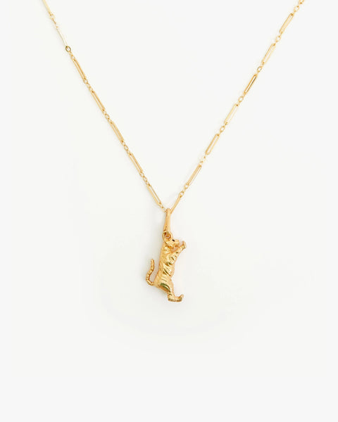 Clare V Paperclip Charm Chain 24" | Gold Vermeil