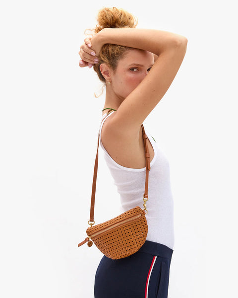 Clare V. Clare V Petit Fanny in Tan Rattan: summer