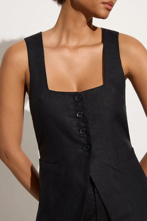 Faithfull the Brand Maya Vest | Black