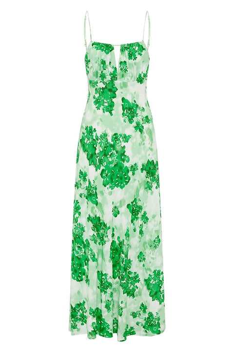 Faithfull the Brand San Paolo Midi Dress | Rosella Floral Green