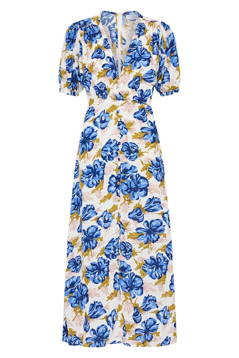 Faithfull the Brand Bellavista Midi Dress | Isadora Floral Navy