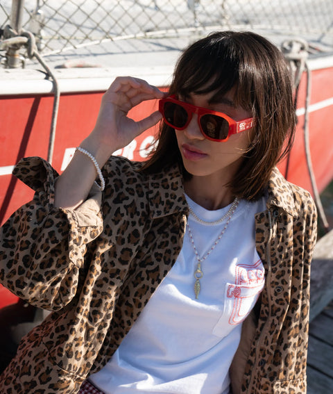 Sardine Sardine Louie Sunglasses in Cherry Bomb
