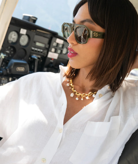 Sardine Sardine Louie Sunglasses in Sage What