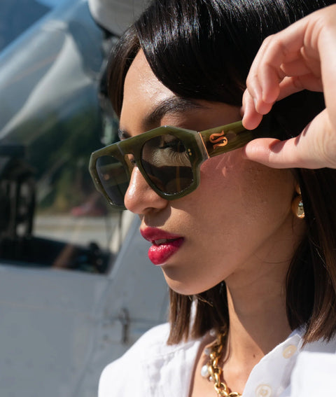 Sardine Sardine Louie Sunglasses in Sage What