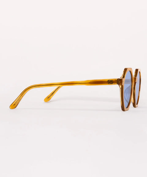Sardine Sardine Millie Sunglasses in Bleu La La: featuring oversized, relaxed, striped