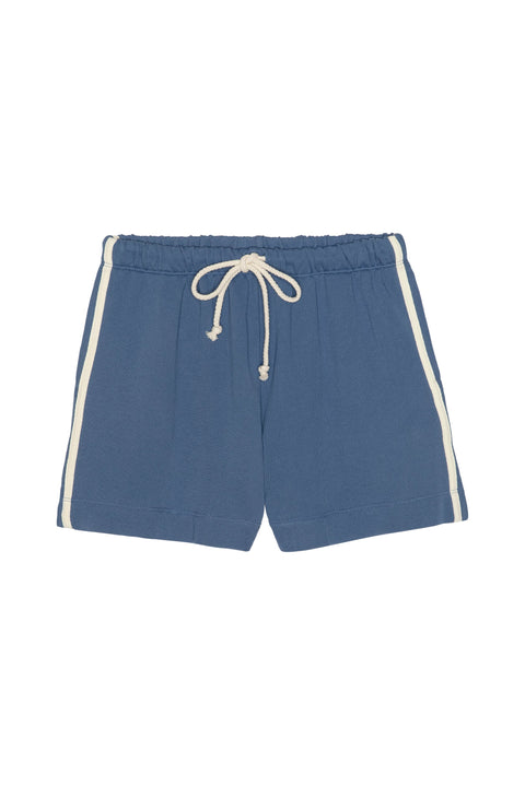 DONNI The Eco Terry Stripe Short | Lapis Blue