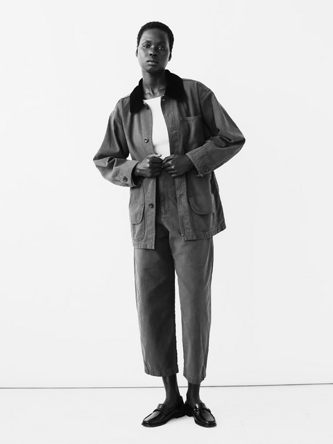 Shaina Mote Painter Pant | Moss Herringbone