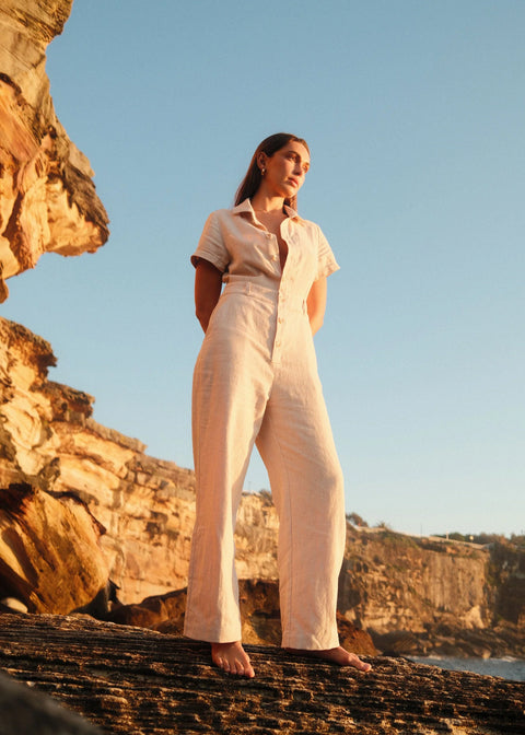 Slate Wearables Lewis Jumpsuit | Vanilla