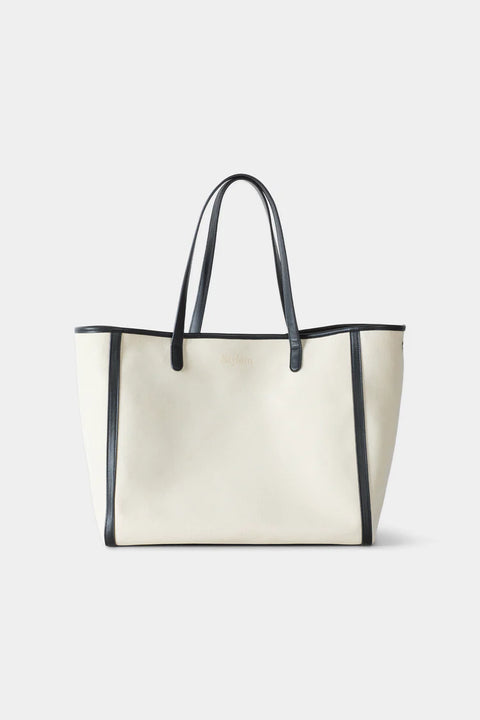 Stylein Yacht Canvas Bag | Cream with Black