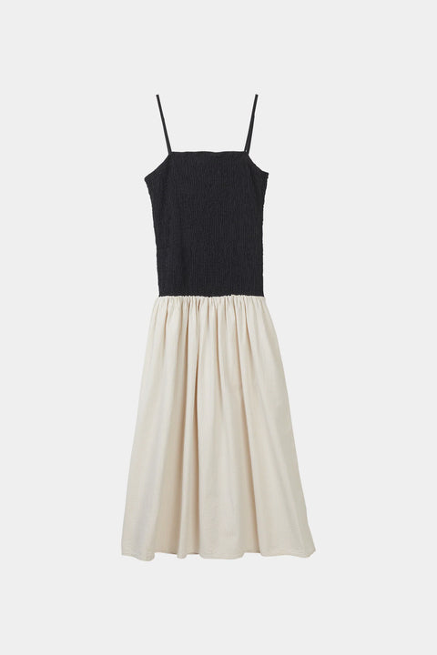 Stylein Martelli Dress | Black with Beige Stripe