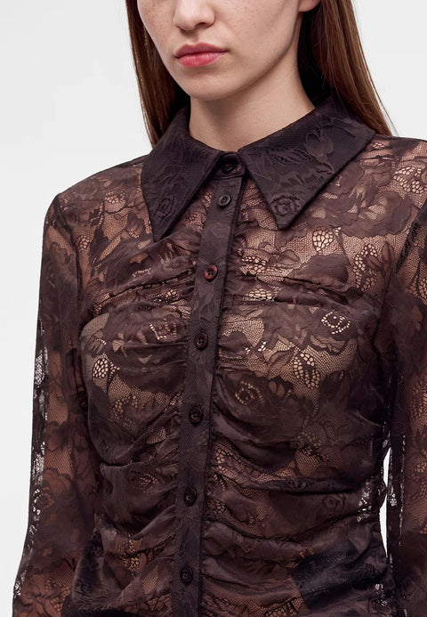 Gestuz Leala Lace Blouse | Ganache