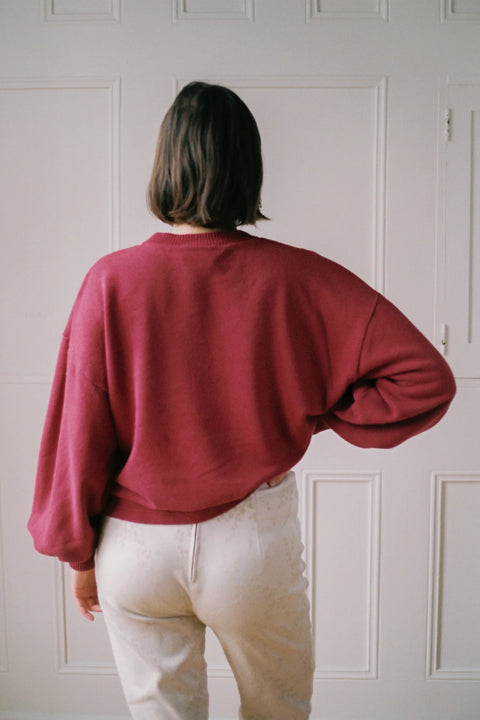 Merge Cloud Sweater | Barolo