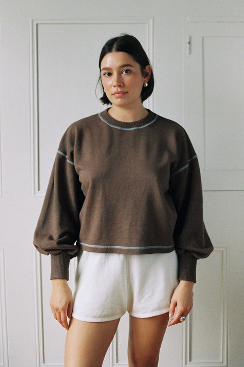 Merge Cloud Sweater | Carob