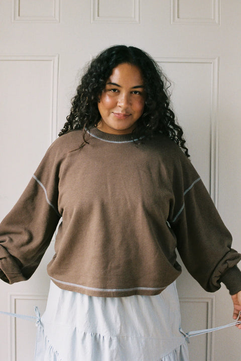 Merge Cloud Sweater | Carob