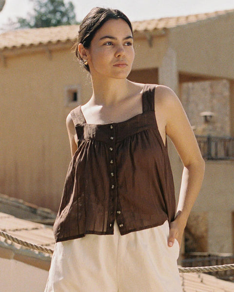 Harly Jae Nightie Tank | Earth Embroidery