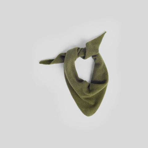 Le Bonnet Amsterdam Bandana — lifestyle shot showing Gingerbread colourway