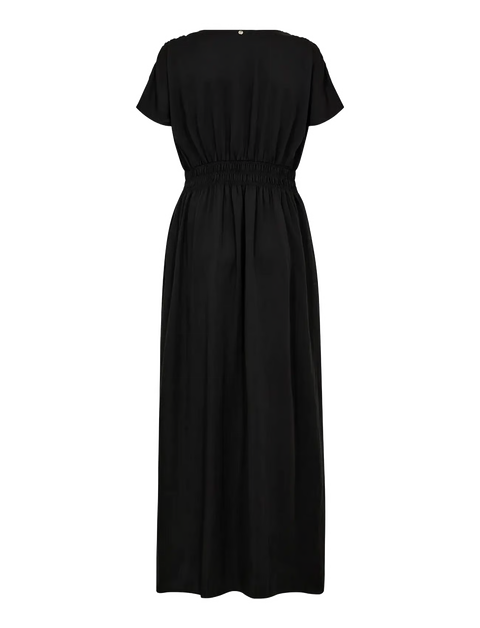 Mos Mosh Mos Mosh Edith Annie Dress in Black: featuring maxi, v-neck