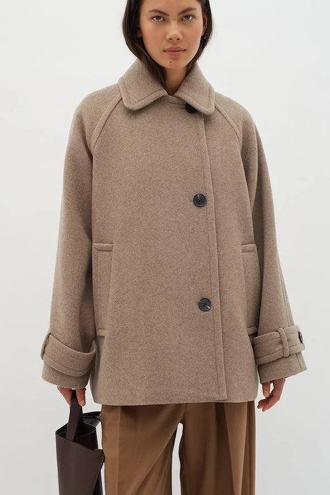 InWear Thora Minona Coat | Sandy Grey Melange