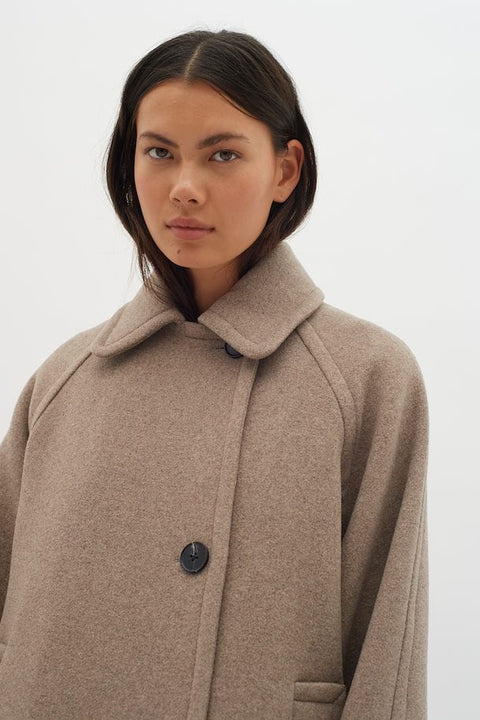 InWear Thora Minona Coat | Sandy Grey Melange