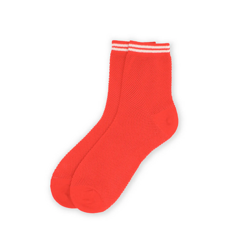 Unified Mesh Sneaker Socks | Classic Red