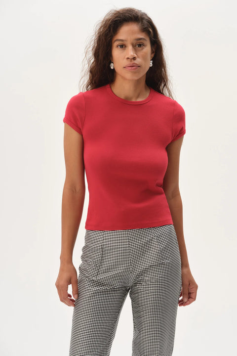 DONNI The Baby Rib Baby Tee | Bell Pepper